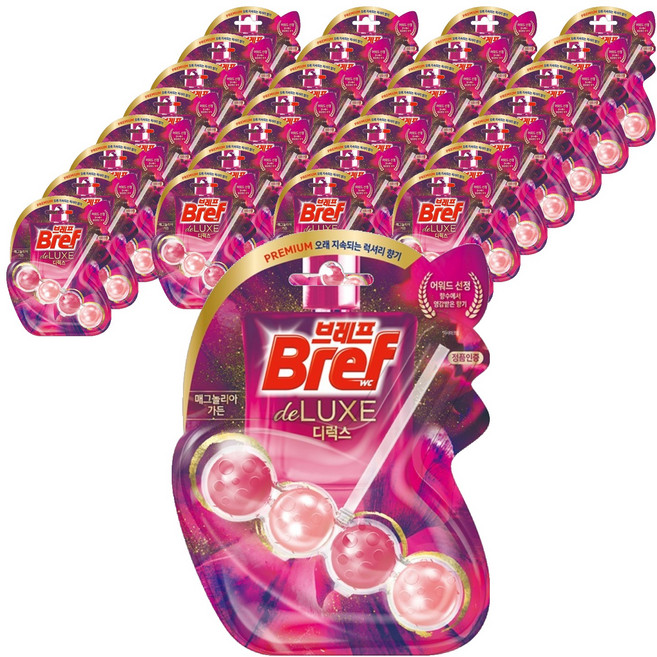 브레프 디럭스 변기세정제 매그놀리아 가든, 50g, 30개