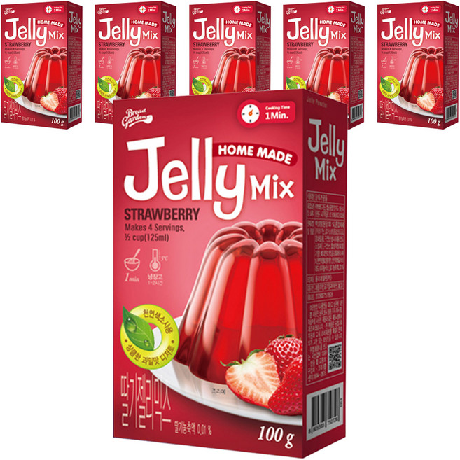 브레드가든 딸기젤리믹스 기타만들기세트, 100g, 6개