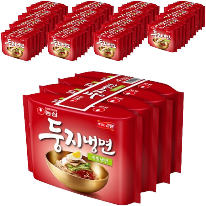 Doongji Cold Noodles 鳥巢辣拌冷麵 162g, 64個