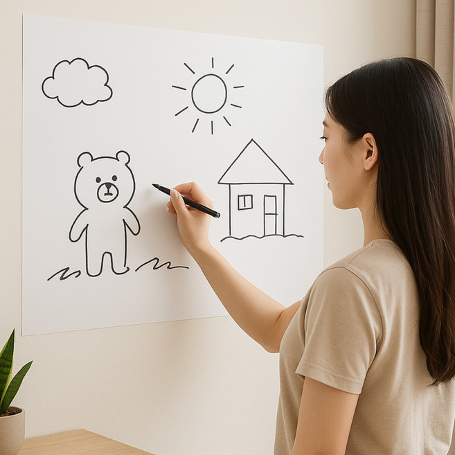 버쉬코리아 붙이는화이트보드 칠판시트지