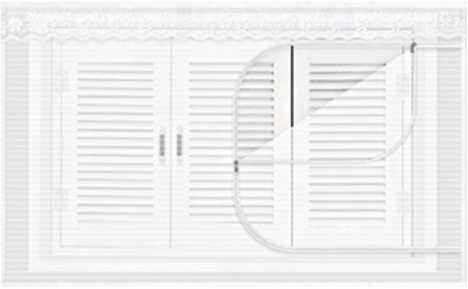 다샵 창문형 지퍼식 모기장 + 찍찍이테이프 6p + 오픈고정자석 4p, 화이트(모기장), 랜덤 발송(자석)