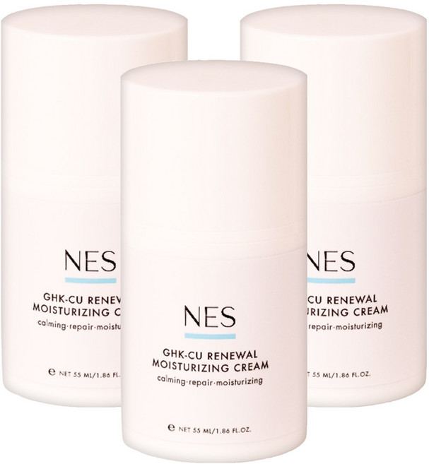 NES cosmetics 恩藝偲 藍銅胜肽修護水凝霜, 55ml, 3盒
