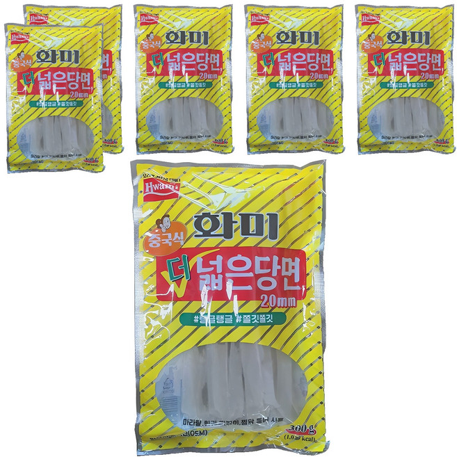 화미 중국식 더 넓은 당면 20mm, 300g, 6개