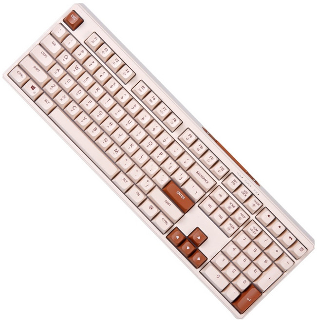 몬스타기어 유선 멤브레인 키보드, 브라운, Classic104, 제조사축