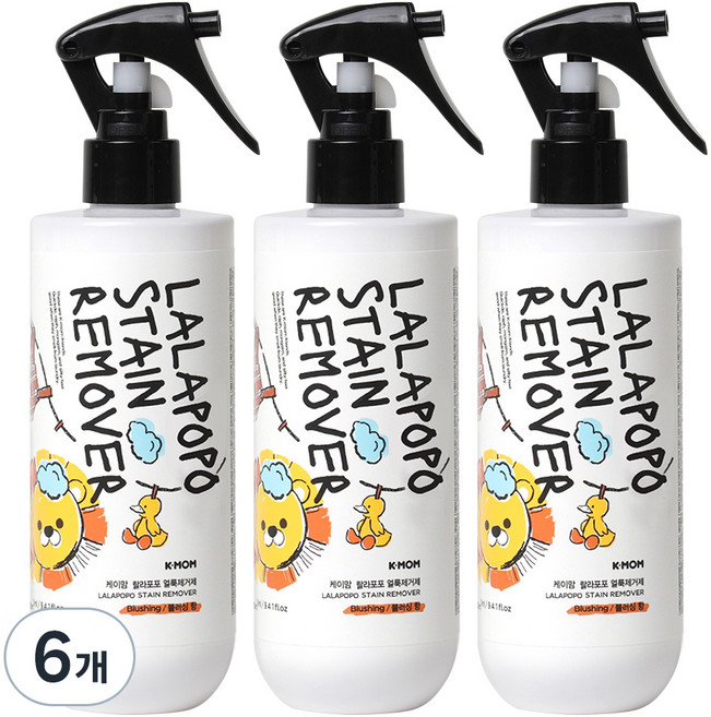 케이맘 랄라포포 유아용 얼룩제거제, 280ml, 6개
