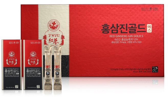 강개상인 홍삼 진골드 에스, 10g, 1개, 36회분