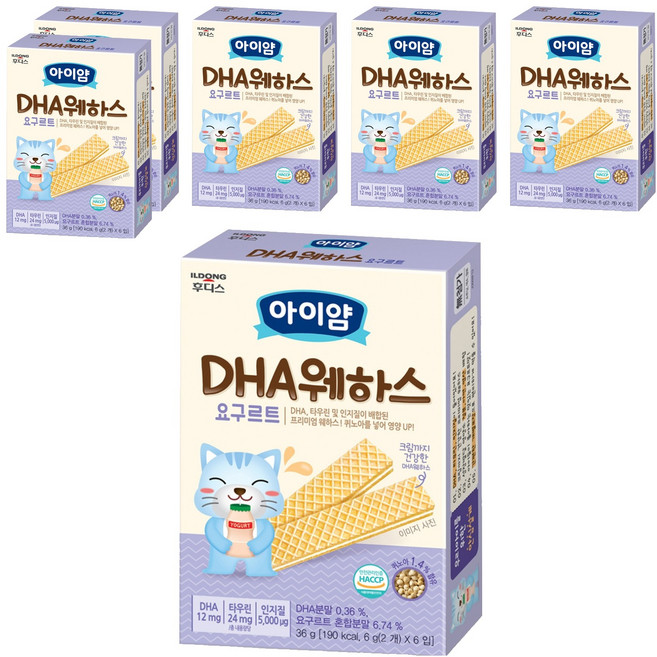 일동후디스 아이얌 DHA 웨하스, 36g, 6개