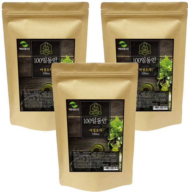 해밀생활건강 100일동안 어성초차, 1.2g, 100개입, 3개