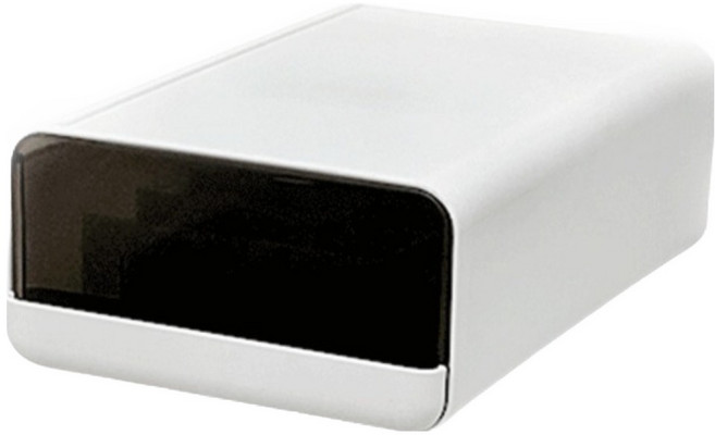 데미무드 이클립 적층식 칸칸이 서랍형 속옷정리함 1칸, 반투명 블랙, 1개