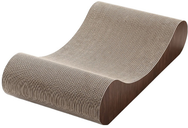 스카펫 고양이 650 대형 커브형 스크래쳐, 혼합색상, 1개