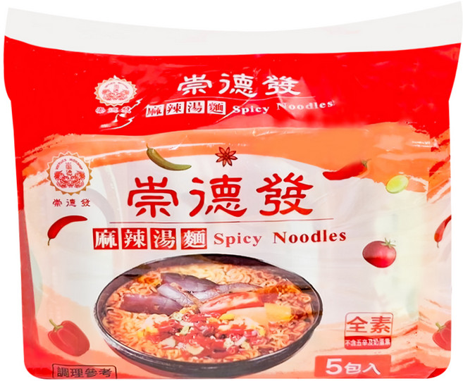 崇德發 麻辣湯麵 82g, 5包