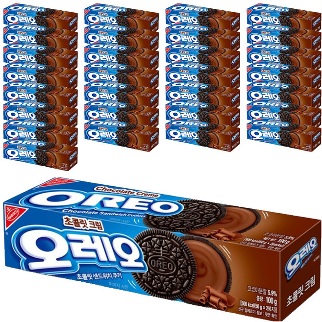 오레오 초콜릿 크림 샌드위치 쿠키, 100g, 48개