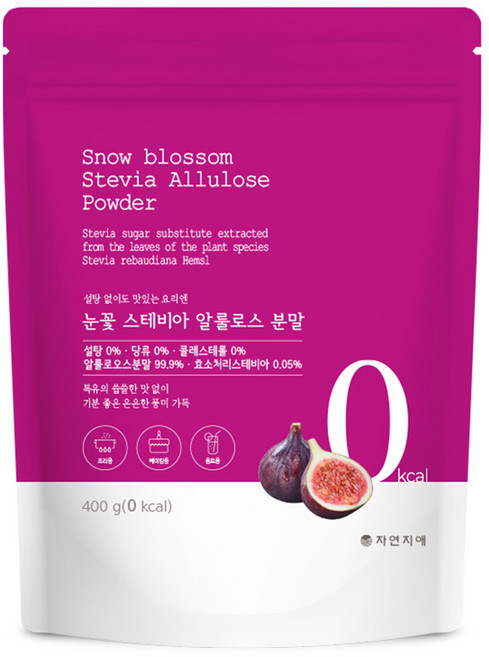 자연지애 눈꽃 스테비아 알룰로스 분말, 1개, 400g