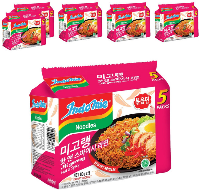 인도미 미고랭 핫 앤 스파이시 라면, 30개