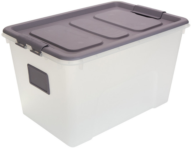 리빙숲 스퀘어 리빙박스, 그레이, 1개