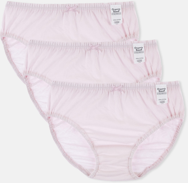 오가닉붐 여아용 학생 칼라 무무 삼각 팬티 3p