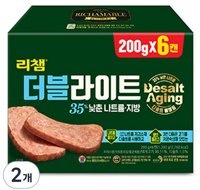 동원 리챔 더블라이트, 200g, 12개