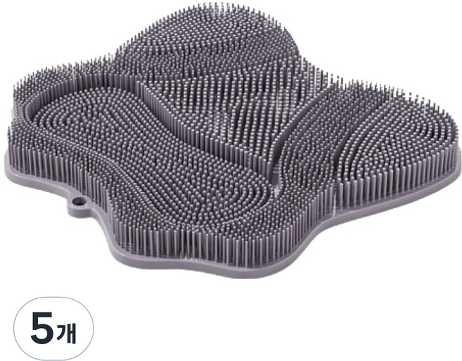 포텐키트 편리한 발지압 매트 30 x 28 cm, 그레이, 5개