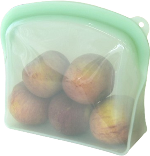 프렐류드 멜로우 실리콘 지퍼백 2000ml 민트, 1개, 단품