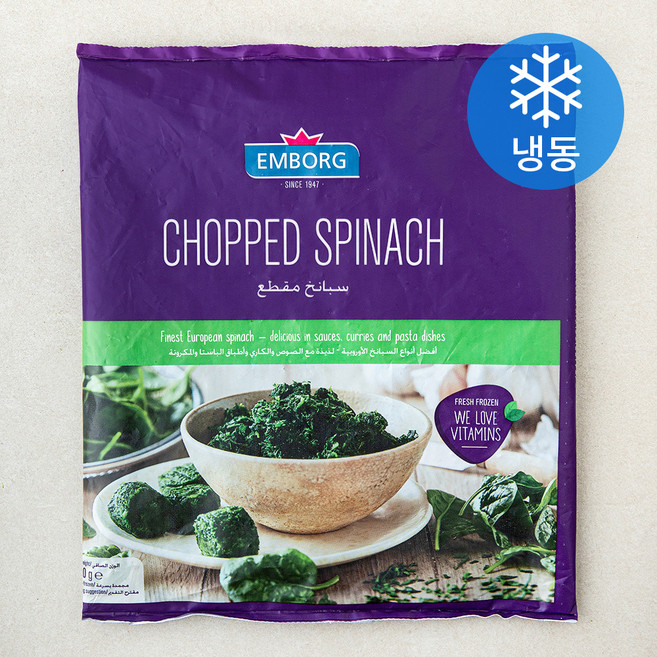 엠보그 다진 시금치 (냉동), 1개, 900g