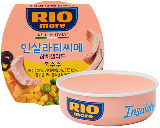 리오마레 인살라티씨메 참치 샐러드 옥수수, 160g, 1개