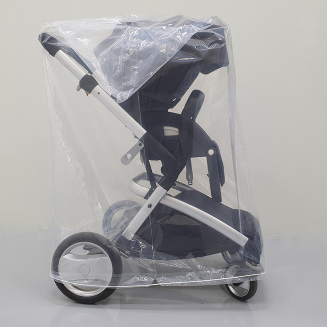 束口多用途大型塑膠袋, 透明色, 3個