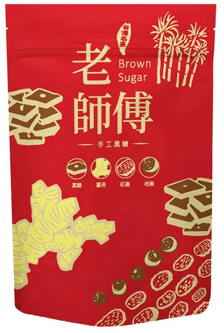 老師傅 黑糖薑母茶磚, 500g, 1包, 11個