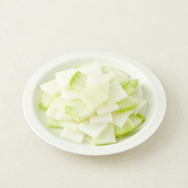 국내산 사각 무 슬라이스, 1개, 300g