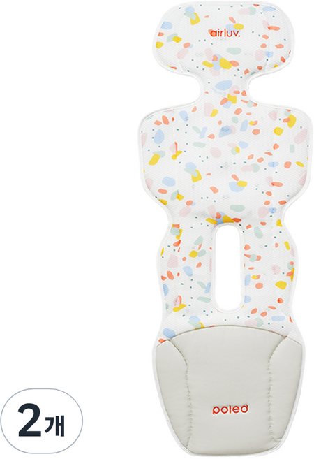 폴레드 에어러브4 롤리팝 유모차 쿨시트, 팝핑캔디, 2개