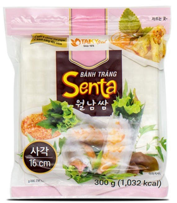 타이키 월남쌈 사각 16cm, 300g, 1개
