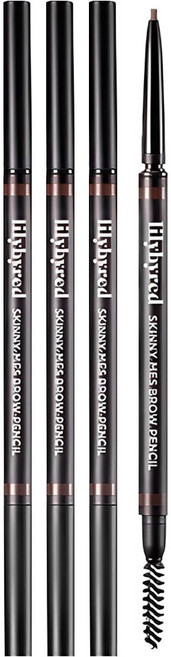 lilybyred Skinny Mes 眉筆 0.06g, 03深棕色, 3個