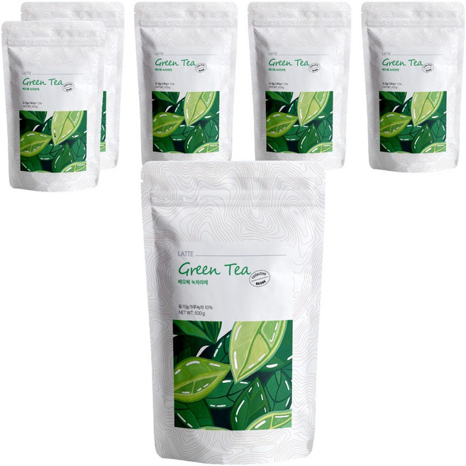 베오베 녹차라떼 파우더, 500g, 1개입, 6개