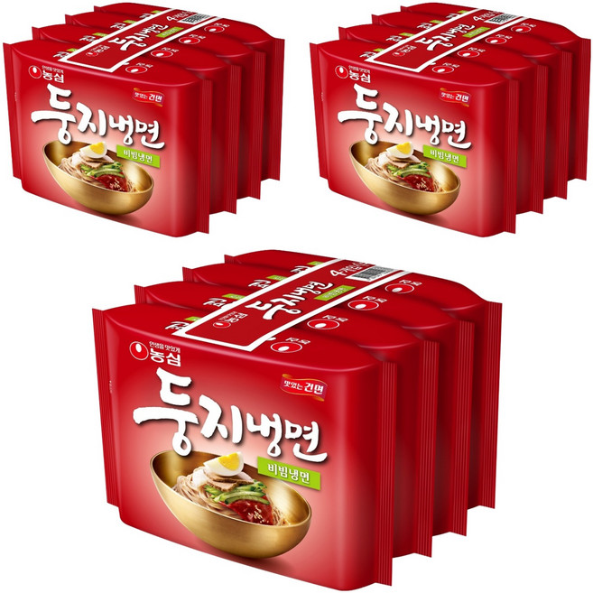 둥지냉면 비빔냉면 162g, 12개