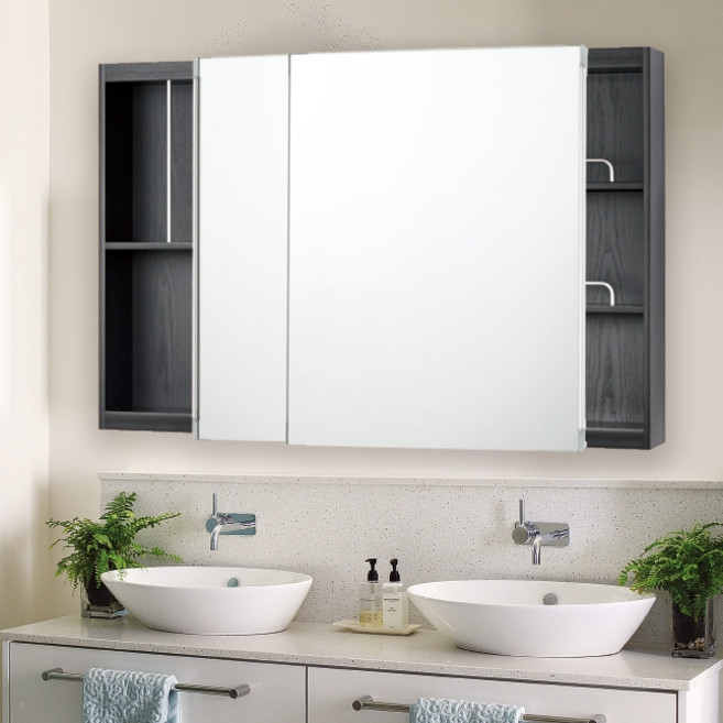 두진 바스 욕실 슬라이드장 DJ-1200B 방문설치, 블랙, 1개