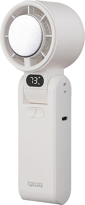 igrass 折疊制冷式強力靜音風扇, IGS057WT, 鵝卵白
