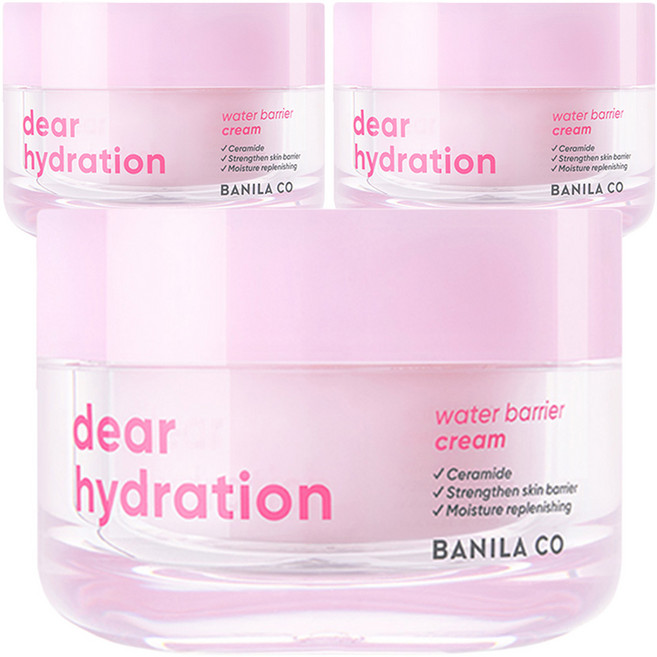 바닐라코 디어 하이드레이션 워터 배리어 수분 크림, 50ml, 3개