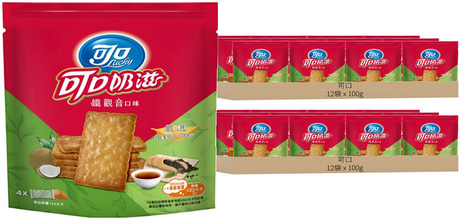 可口 可口奶滋 鐵觀音口味, 100g, 24袋