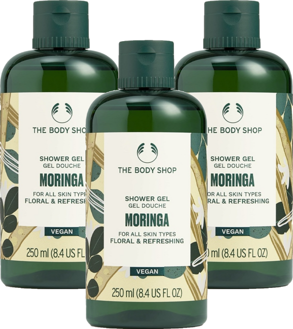 THE BODY SHOP 美體小舖 辣木籽沐浴膠, 250ml, 3瓶