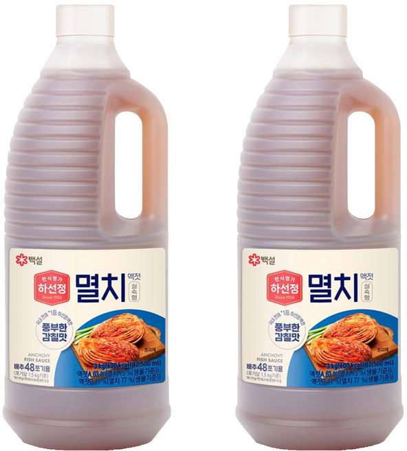 하선정 멸치 액젓, 3kg, 2개