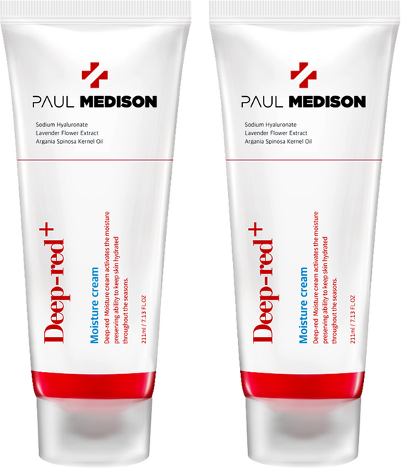 폴메디슨 딥레드 고보습 모이스쳐크림, 211ml, 2개