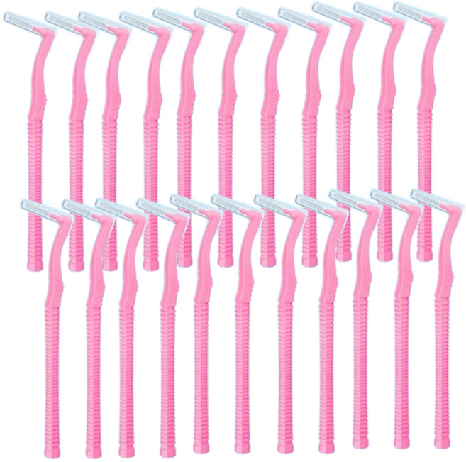 르메이스 L형 치아브러쉬 치간칫솔 핑크, 22개입, 1개