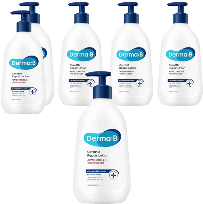 Derma B CeraMD 修護乳液, 400ml, 6個