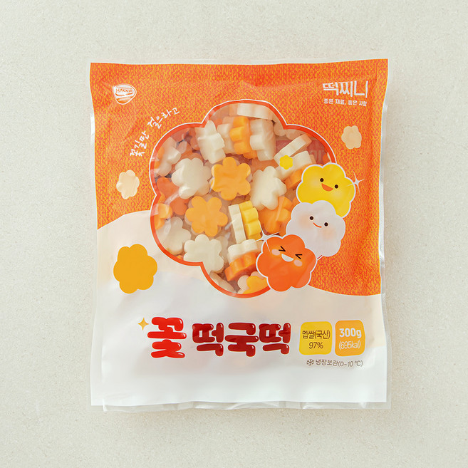 떡찌니 꽃 떡국떡, 300g, 1개