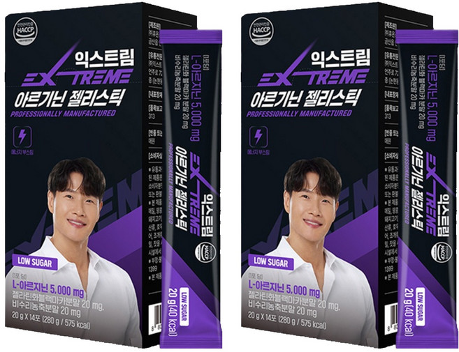 익스트림 아르기닌 젤리스틱, 280g, 2개