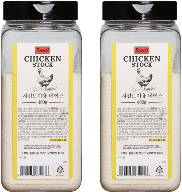 foodi 치킨스톡, 400g, 2개