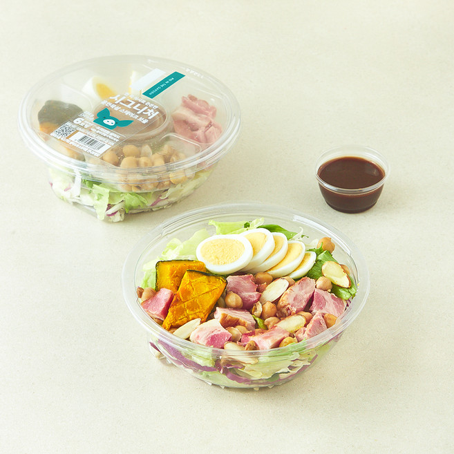 피그인더가든 탄단지 훈연목살스테이크 보울샐러드, 234g, 2개