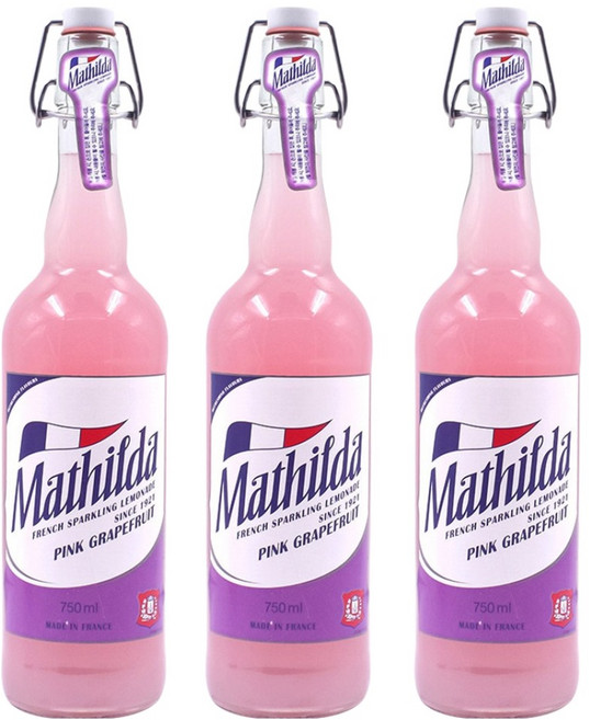마틸다 스파클링 핑크자몽, 750ml, 3개