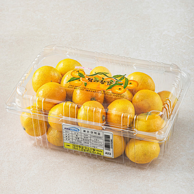 탐라황감 당도선별 10brix 하우스감귤, 1.2kg(랜덤과), 1개
