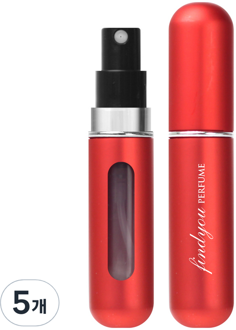 파인듀 향수 공병 5ml, 매트레드, 5개