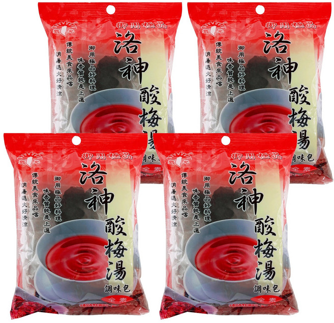 新光洋菜 洛神酸梅湯調味包, 100g, 4袋, 1包